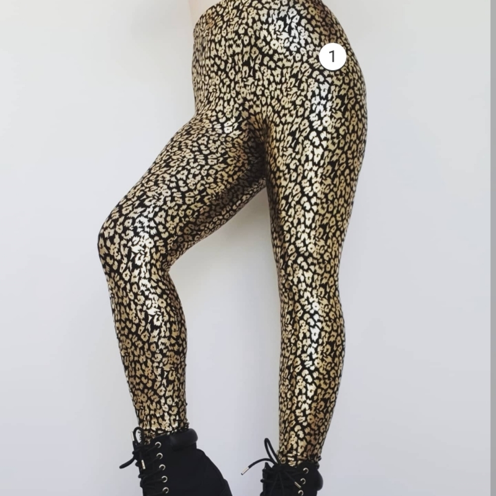 BLACKMILK Cheetah Gold High Waisted Leggings - Limited Edition!